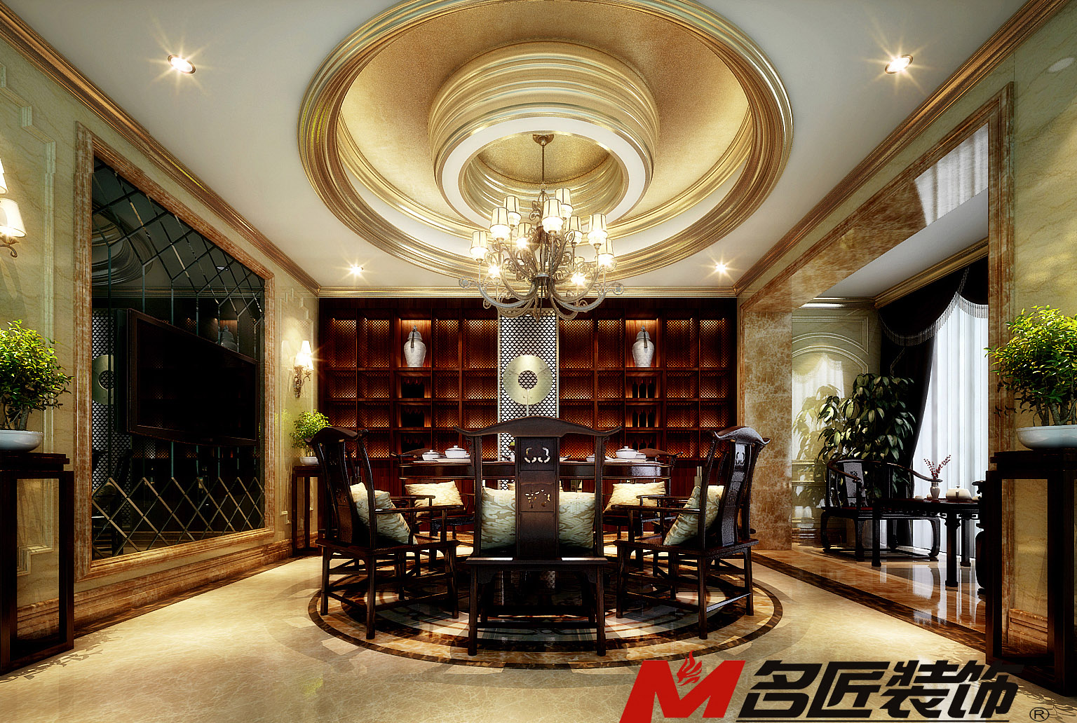 佛山市招商&middot;悅府歐式風格別墅裝修案例