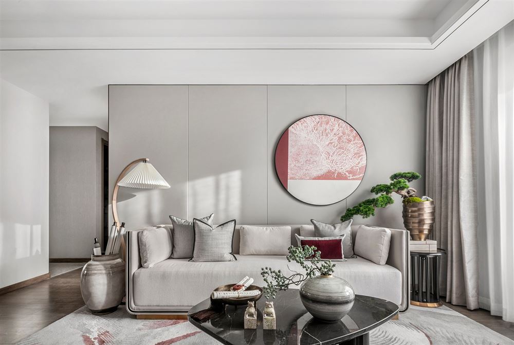 湛江市方圓云山詩意輕奢風(fēng)格三居室裝修案例