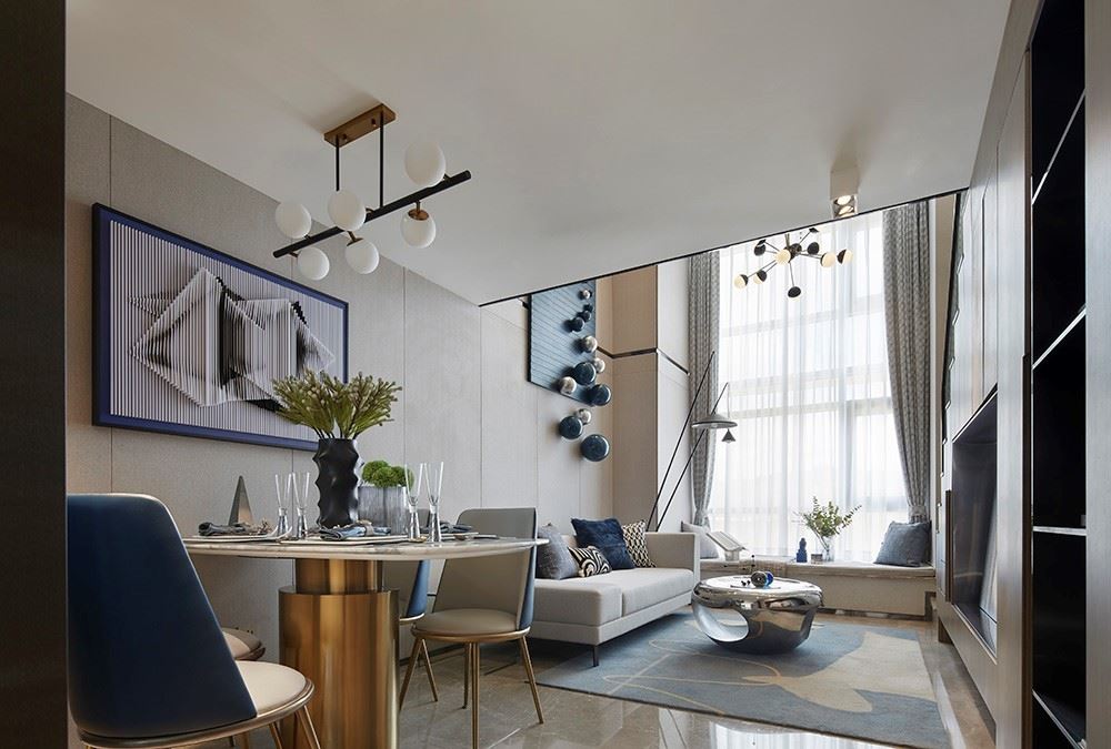 江門市越秀星匯名庭現(xiàn)代風格復式裝修案例