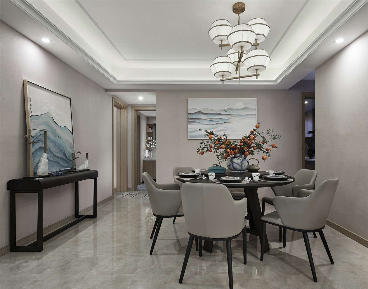 新中式風(fēng)格室內(nèi)設(shè)計(jì)家裝案例-餐廳 新中式風(fēng)格室內(nèi)設(shè)計(jì)家裝案例-餐廳