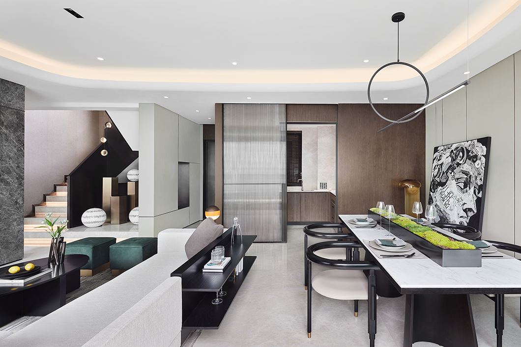 現(xiàn)代簡(jiǎn)約風(fēng)格別墅室內(nèi)設(shè)計(jì)家裝案例-餐廳 現(xiàn)代簡(jiǎn)約風(fēng)格別墅室內(nèi)設(shè)計(jì)家裝案例-餐廳