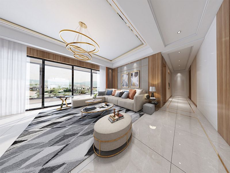 泰州市柏建小區(qū)現(xiàn)代簡約風格平層裝修案例