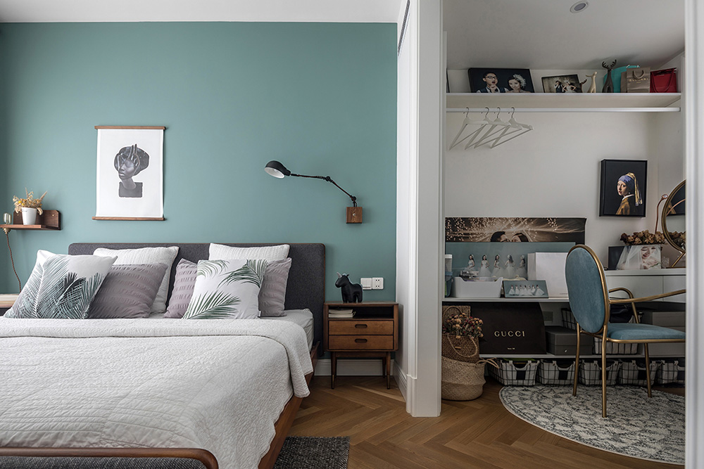 原木北歐風(fēng)室內(nèi)設(shè)計(jì)，帶著年輕人奮斗上進(jìn)心裝飾的溫馨小窩-臥室