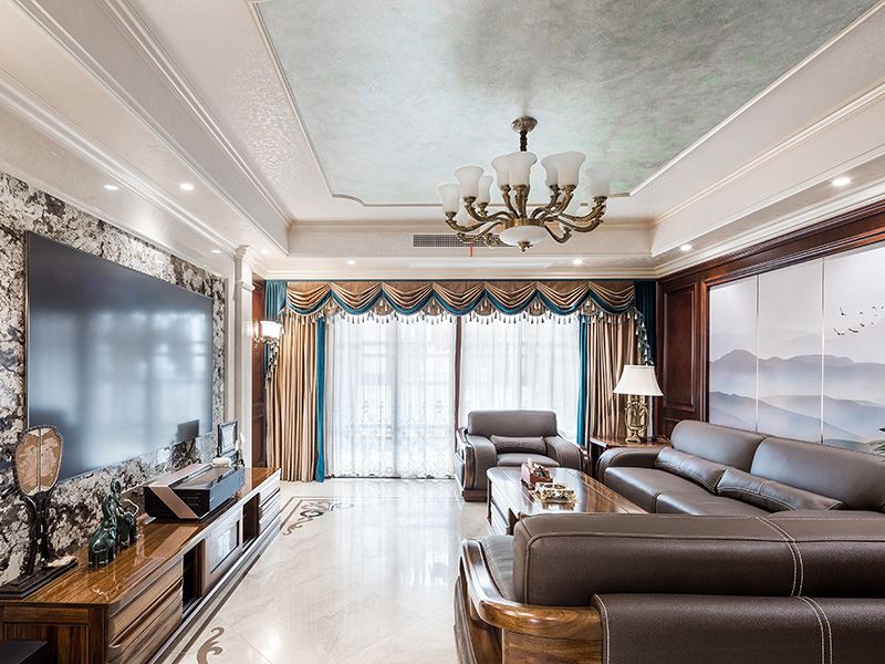 常州市桃園新村歐式風(fēng)格四居室裝修案例