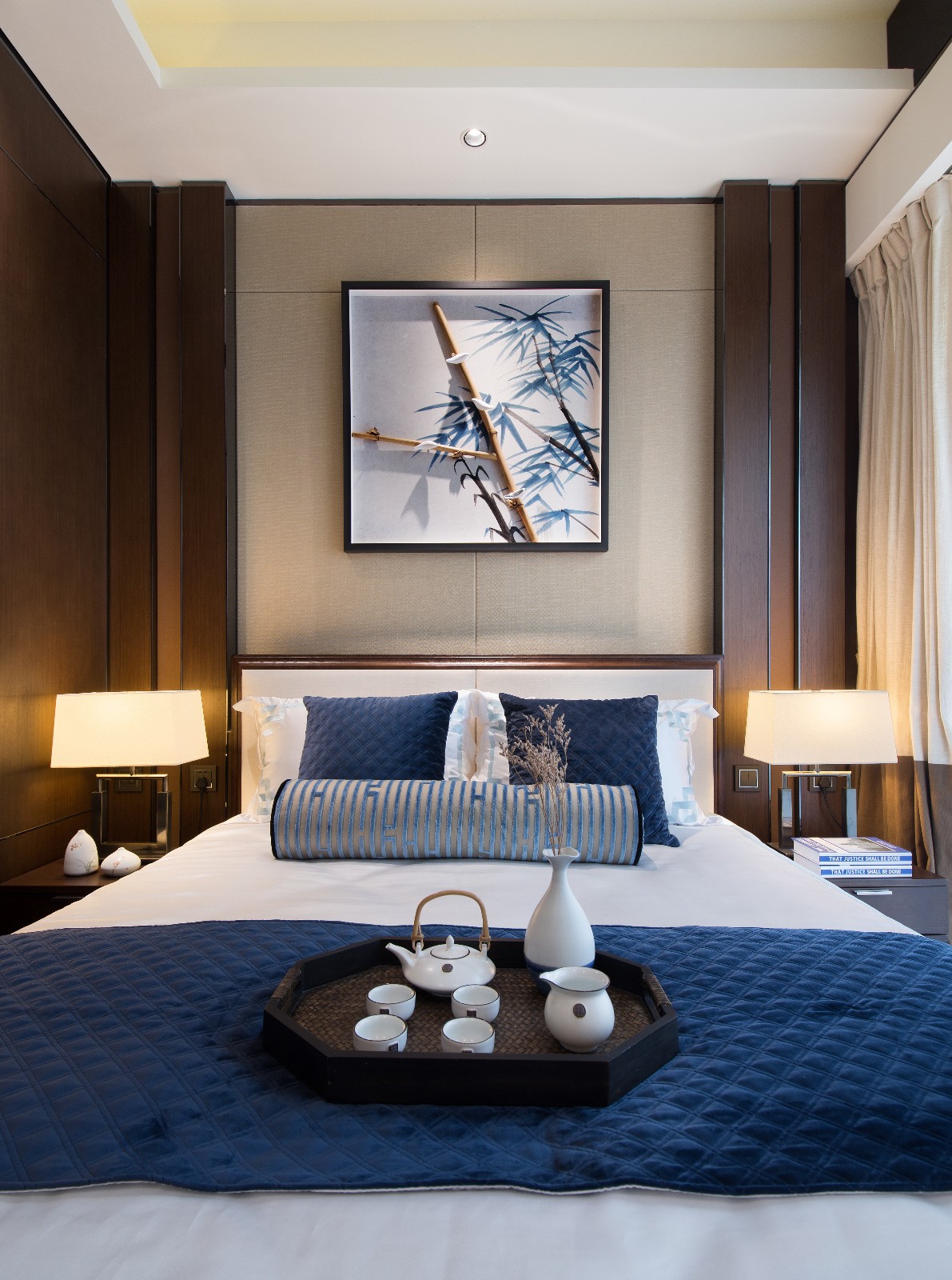 新中式風(fēng)格室內(nèi)設(shè)計家裝案例-臥室 新中式風(fēng)格室內(nèi)設(shè)計家裝案例-臥室