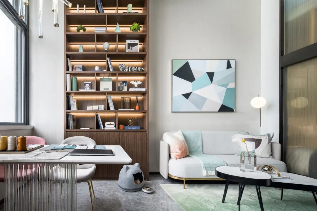 現(xiàn)代輕奢風格家裝設計室內裝修效果圖-客廳 現(xiàn)代輕奢風格家裝設計室內裝修效果圖-客廳