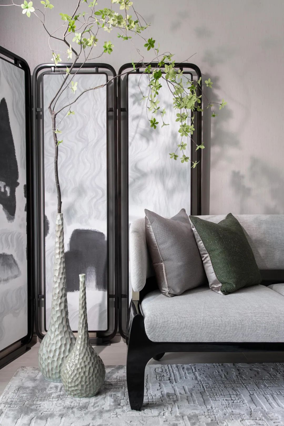 新中式風(fēng)格室內(nèi)設(shè)計(jì)家裝案例-客廳屏風(fēng) 新中式風(fēng)格室內(nèi)設(shè)計(jì)家裝案例-客廳屏風(fēng)