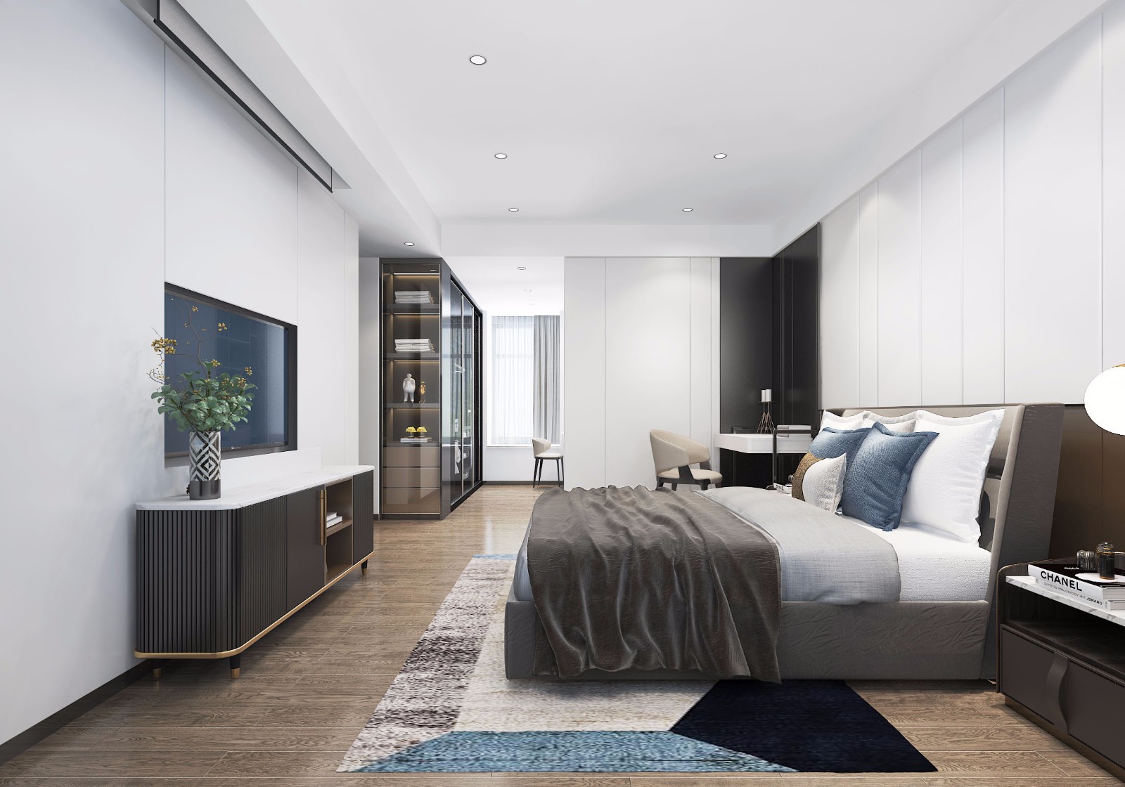 裝修案例現(xiàn)代簡約風(fēng)格室內(nèi)裝修效果圖-臥室 裝修案例現(xiàn)代簡約風(fēng)格室內(nèi)裝修效果圖-臥室