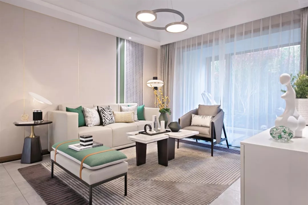 新中式風格室內家裝案例效果圖-客廳 新中式風格室內家裝案例效果圖-客廳