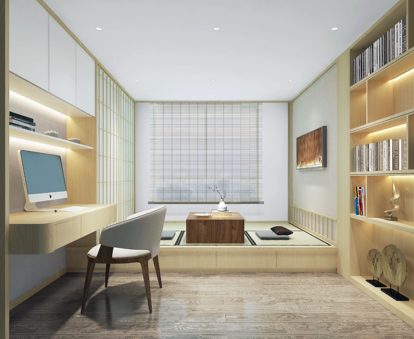 裝修案例現(xiàn)代簡約風(fēng)格室內(nèi)裝修效果圖-書房 裝修案例現(xiàn)代簡約風(fēng)格室內(nèi)裝修效果圖-書房