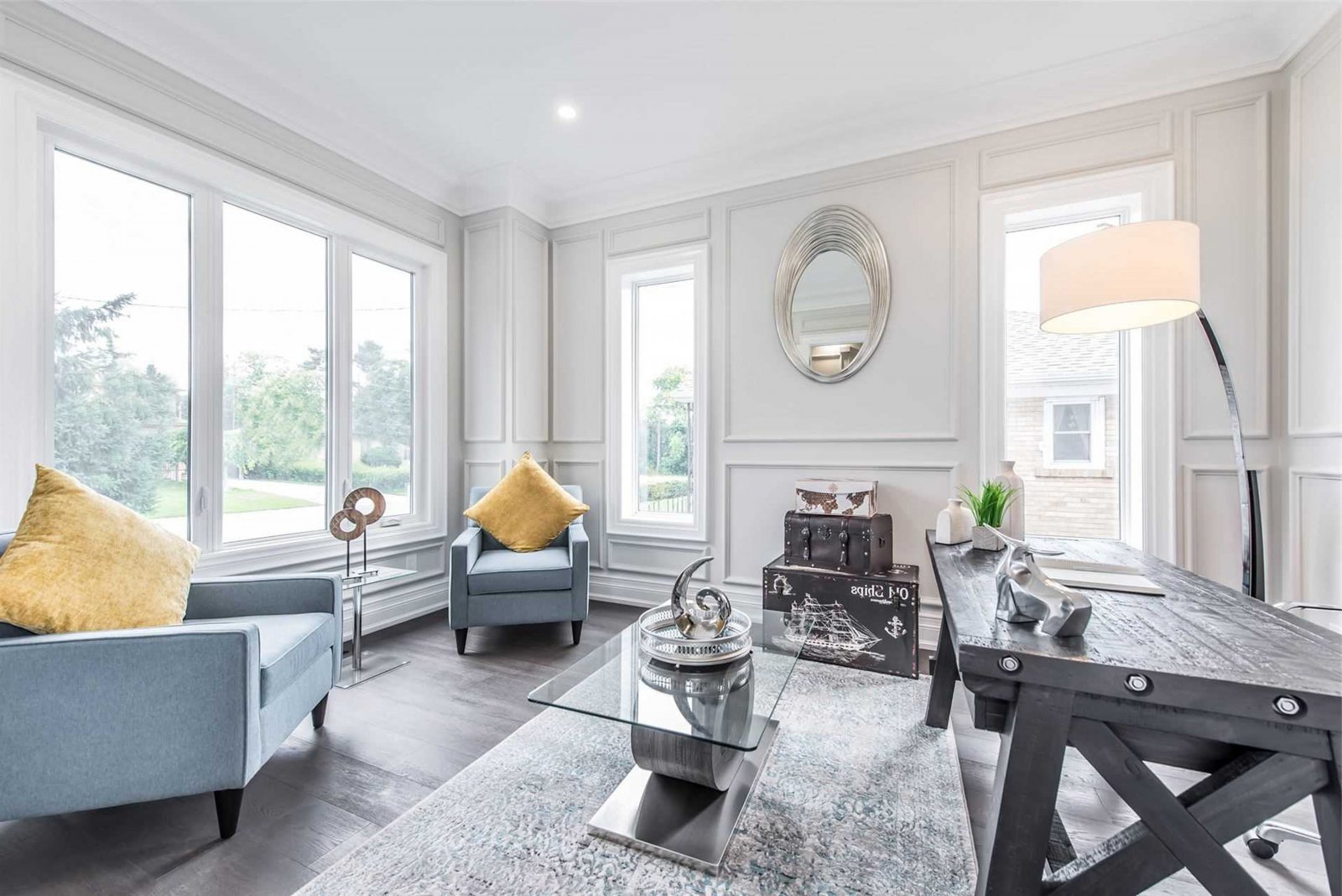 歐式簡約風格家裝設(shè)計別墅裝修效果圖-書房 歐式簡約風格家裝設(shè)計別墅裝修效果圖-書房