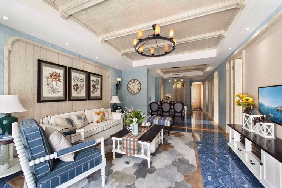 廣州市凱德山海連城地中海風(fēng)格別墅裝修案例