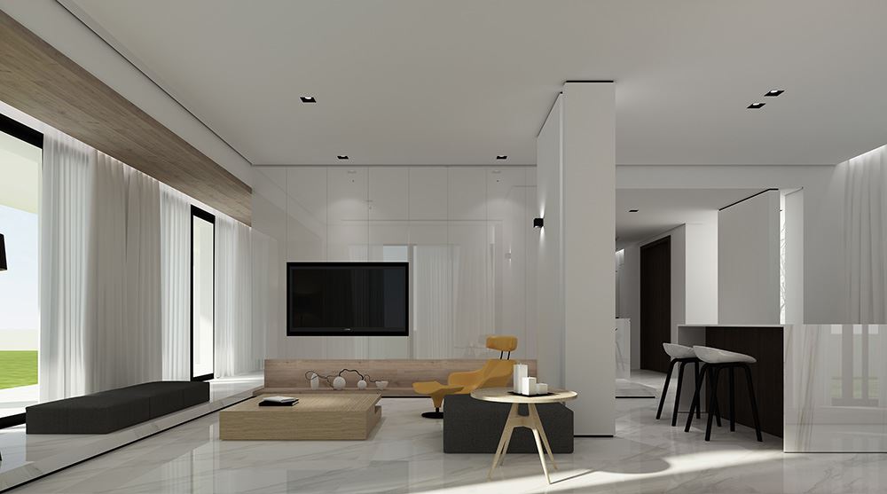 廣州市保利心語(yǔ)花園現(xiàn)代簡(jiǎn)約風(fēng)格別墅裝修案例