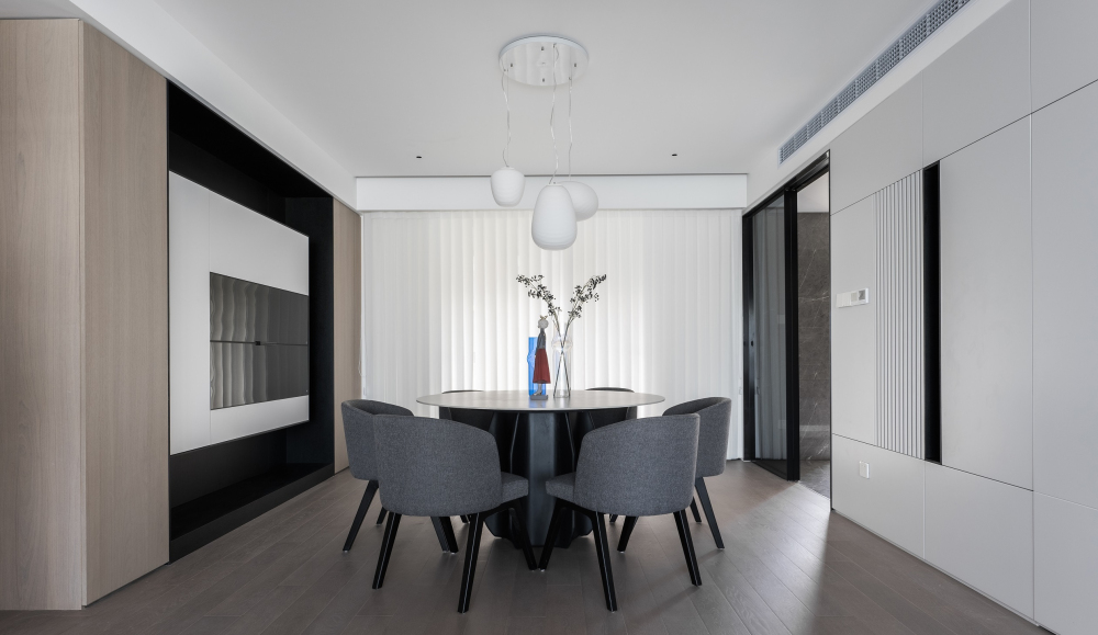 現(xiàn)代簡約風(fēng)格室內(nèi)家裝案例效果圖-餐廳 現(xiàn)代簡約風(fēng)格室內(nèi)家裝案例效果圖-餐廳