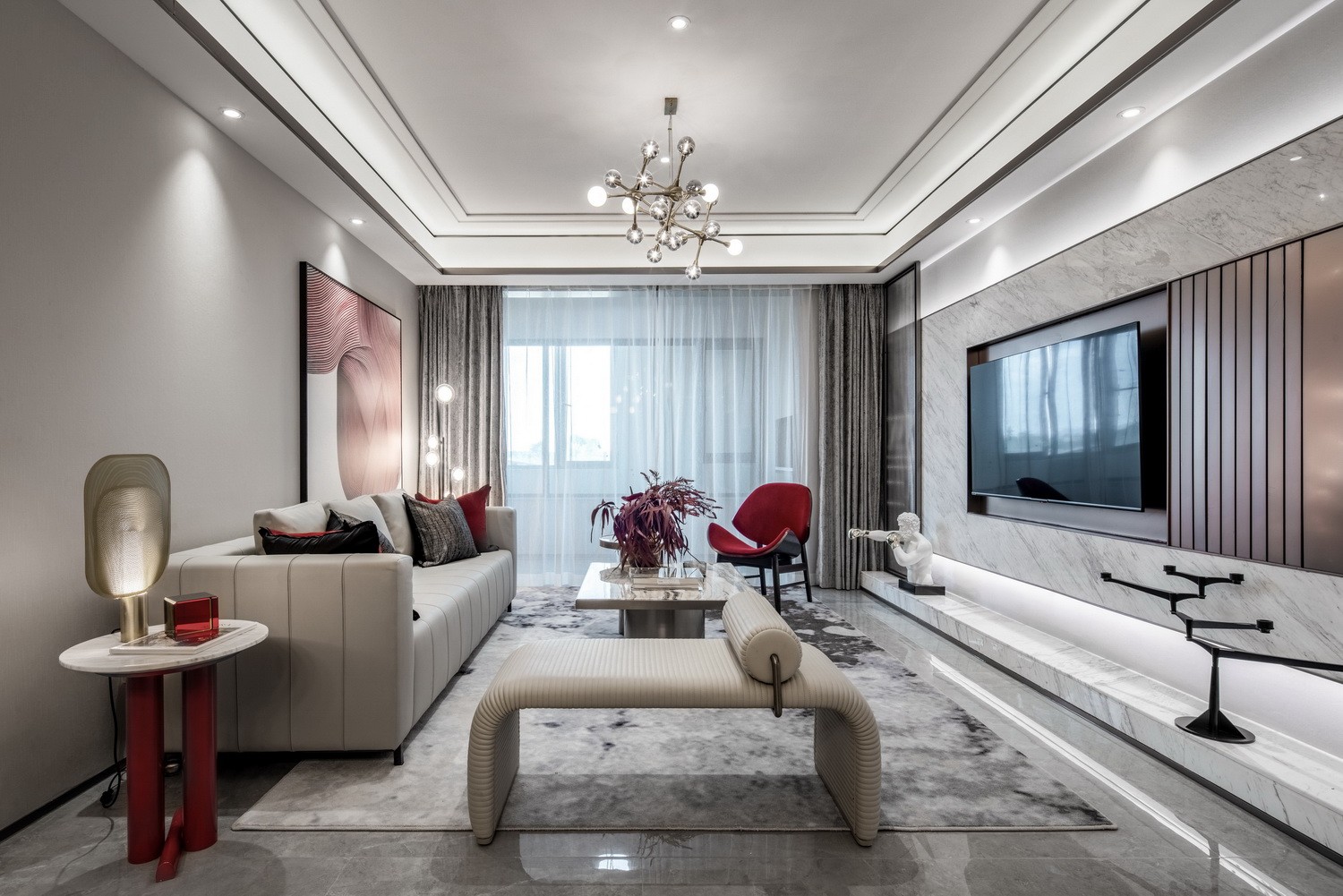 現(xiàn)代新中式風(fēng)格室內(nèi)設(shè)計家裝案例-客廳 現(xiàn)代新中式風(fēng)格室內(nèi)設(shè)計家裝案例-客廳