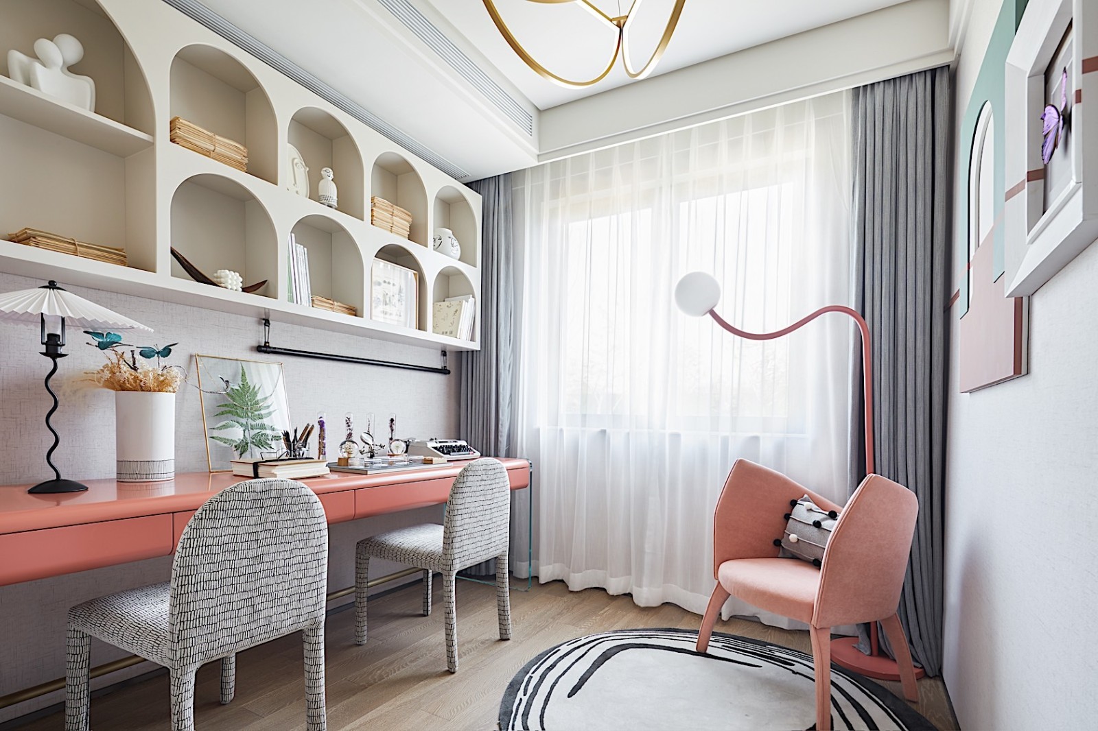 輕奢高雅風格室內(nèi)設計家裝案例-梳妝臺