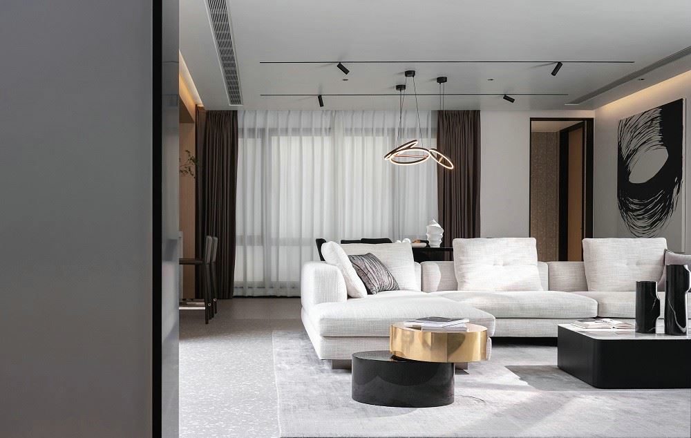 佛山市綠城&middot;桂語(yǔ)蘭庭現(xiàn)代簡(jiǎn)約風(fēng)格四居室裝修案例