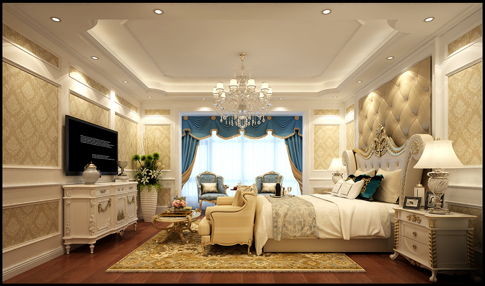 裝修公司歐式古典風(fēng)格復(fù)式裝修效果圖-臥室 裝修公司歐式古典風(fēng)格復(fù)式裝修效果圖-臥室