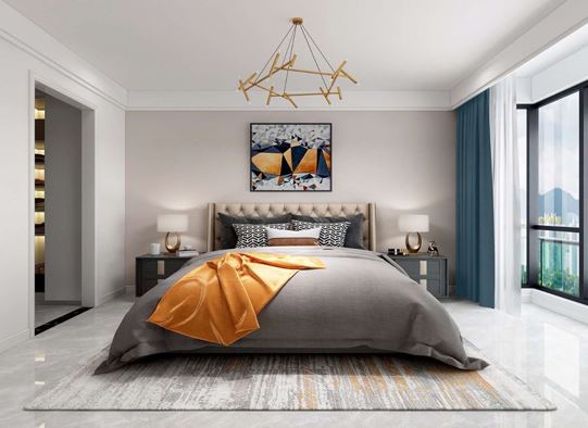 湖州市湖建山水佳苑現(xiàn)代簡約風格二居室裝修案例