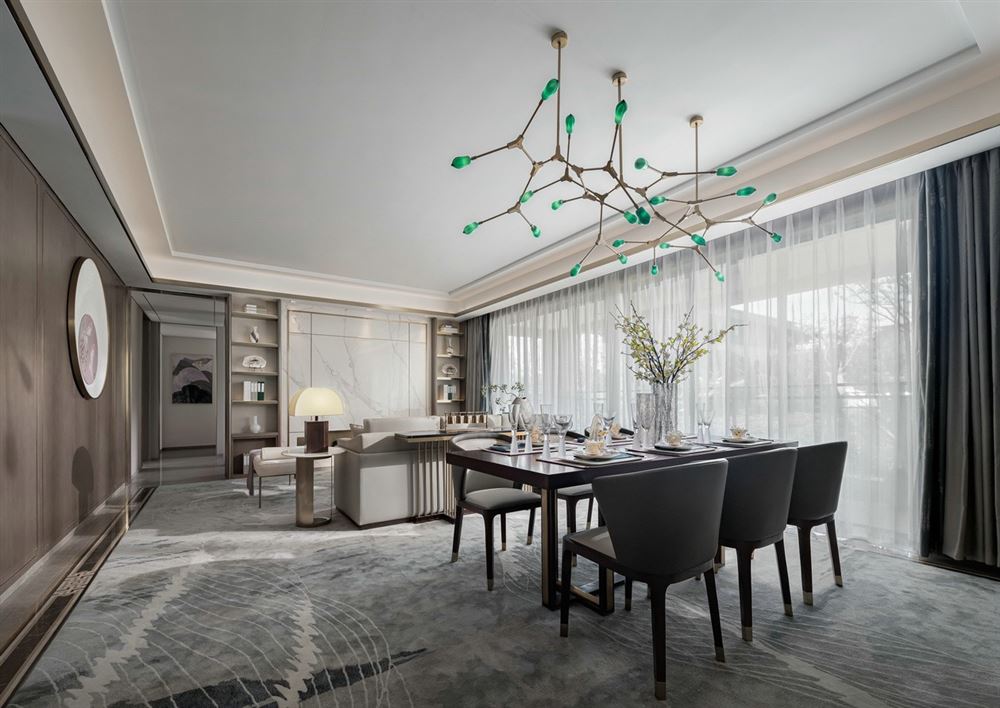 江門市鶴山十里方圓新中式風(fēng)格四居室裝修案例