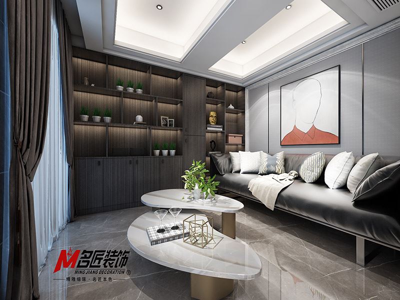 揭陽市濱江尚都北歐風(fēng)格四居室裝修案例