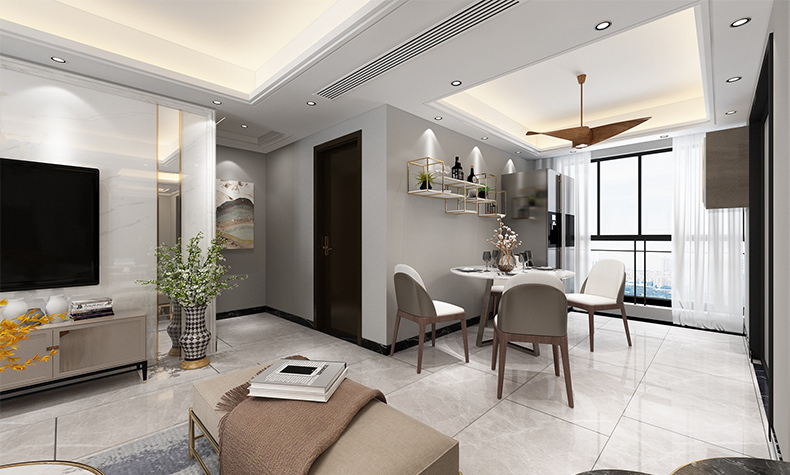 佛山市保利御江南現(xiàn)代簡(jiǎn)約風(fēng)格三居室裝修案例
