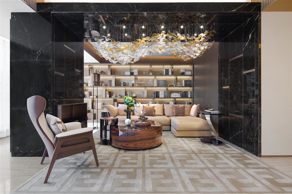 佛山市綠城桂語映月歐式風格四居室裝修案例