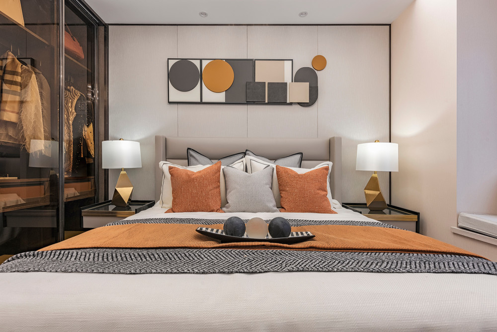 現(xiàn)代簡約風(fēng)格室內(nèi)家裝案例效果圖-主臥 現(xiàn)代簡約風(fēng)格室內(nèi)家裝案例效果圖-主臥