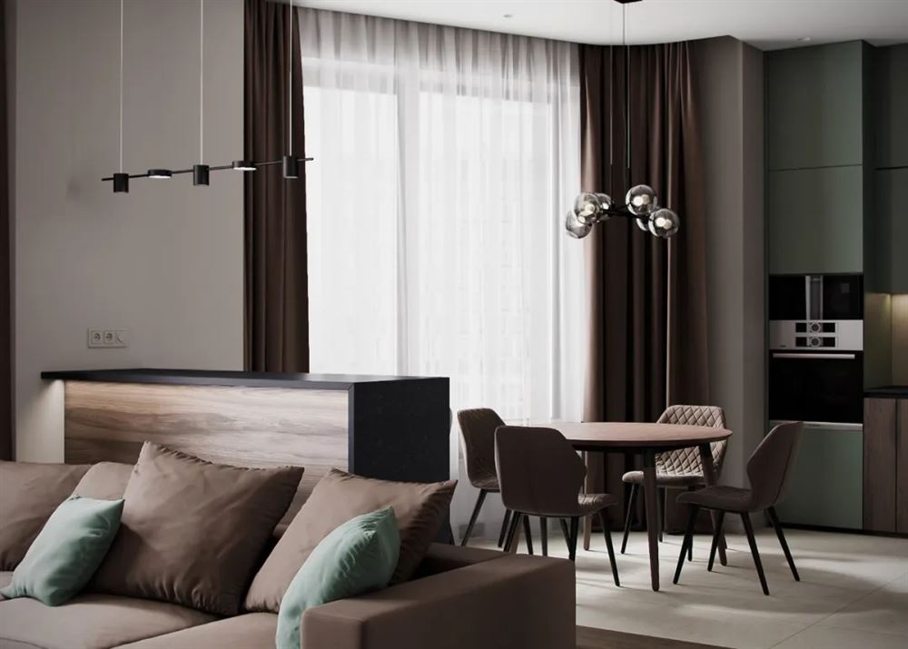 江門市金匯城市廣場現(xiàn)代簡約風(fēng)格三居室裝修案例