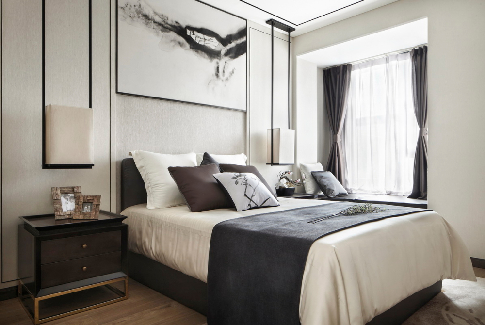 新中式風(fēng)格室內(nèi)設(shè)計家裝案例-臥室 新中式風(fēng)格室內(nèi)設(shè)計家裝案例-臥室