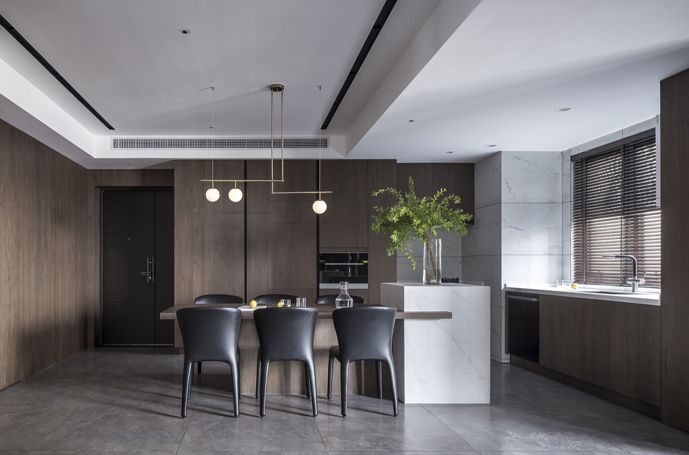 現(xiàn)代簡約風(fēng)格室內(nèi)家裝案例效果圖-餐廳 現(xiàn)代簡約風(fēng)格室內(nèi)家裝案例效果圖-餐廳