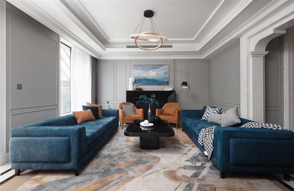 廣州市宇晴軒輕奢風格三居室裝修案例
