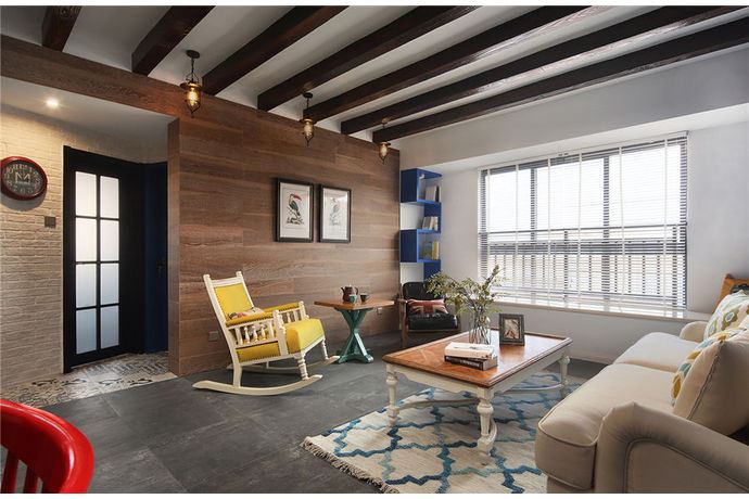 廣州市中海譽(yù)城美式風(fēng)格三居室裝修案例