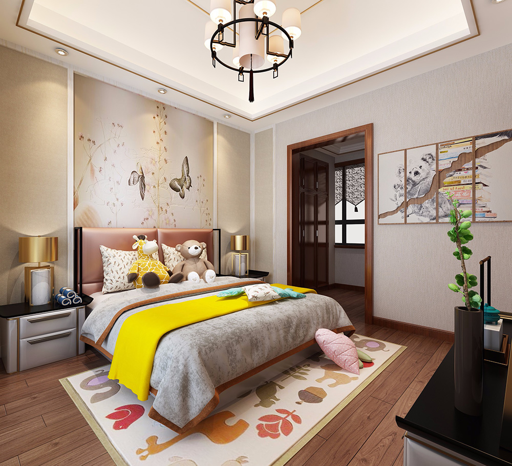 新中式風(fēng)格別墅裝修設(shè)計(jì)效果圖-力迅榕墅里別墅450平米-別墅兒童房裝修設(shè)計(jì) 新中式風(fēng)格別墅裝修設(shè)計(jì)效果圖-力迅榕墅里別墅450平米-別墅兒童房裝修設(shè)計(jì)