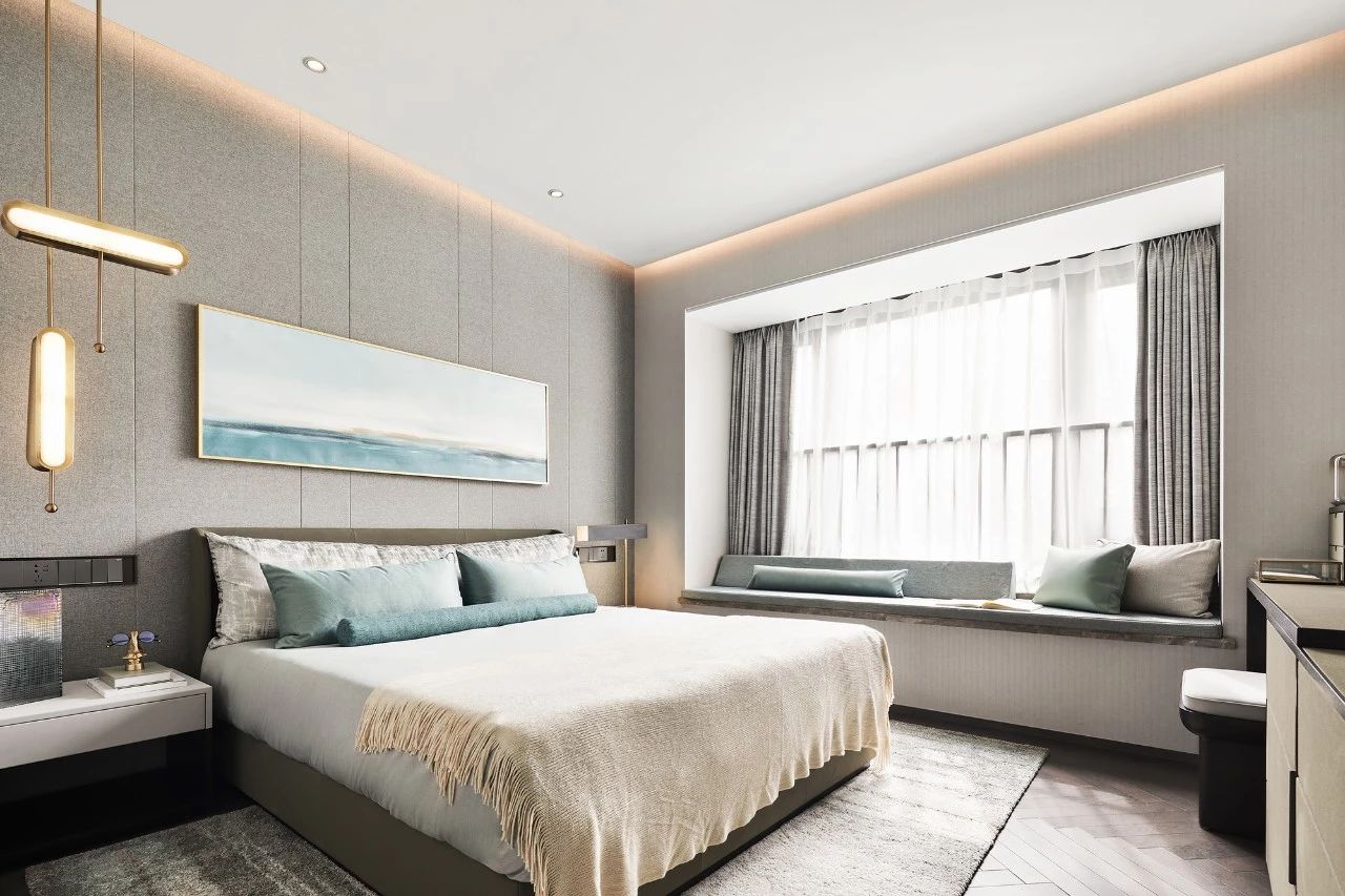 現(xiàn)代輕奢風格室內(nèi)設計家裝案例-臥室 現(xiàn)代輕奢風格室內(nèi)設計家裝案例-臥室