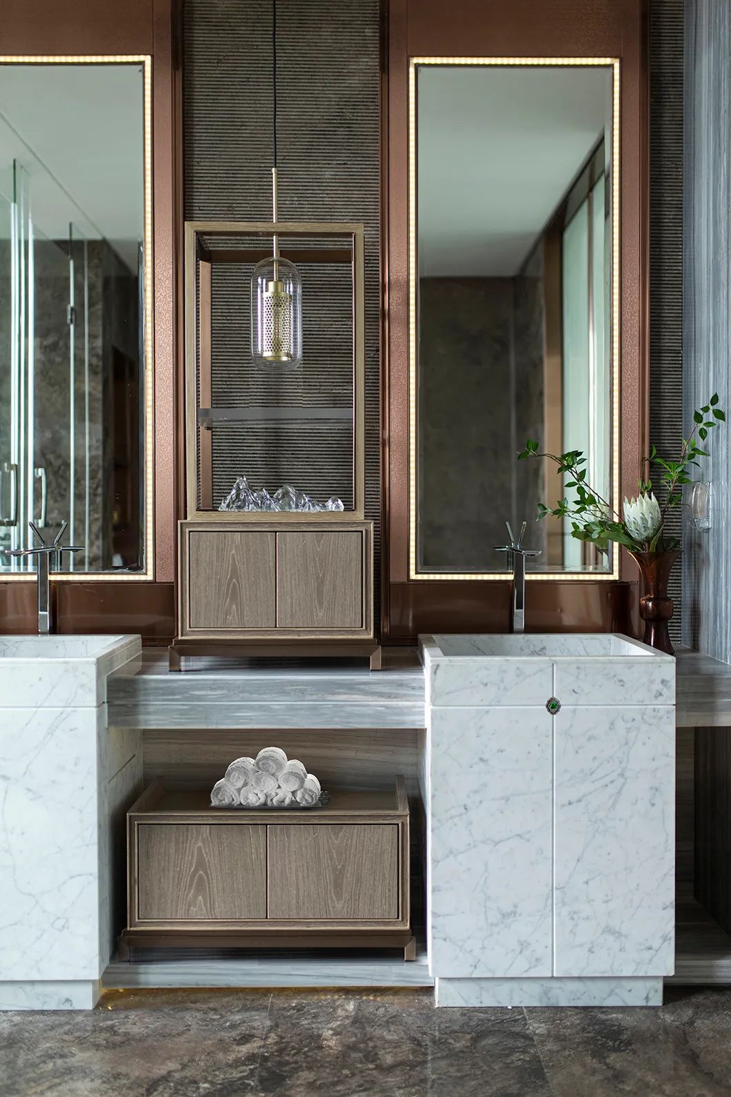 新中式風格家裝設(shè)計復式裝修效果圖-衛(wèi)生間 新中式風格家裝設(shè)計復式裝修效果圖-衛(wèi)生間