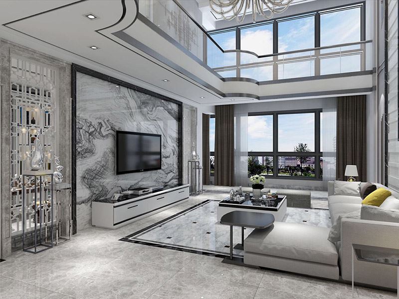 自貢市華煜&middot;陽光鄰里一期現(xiàn)代風(fēng)格復(fù)式裝修案例