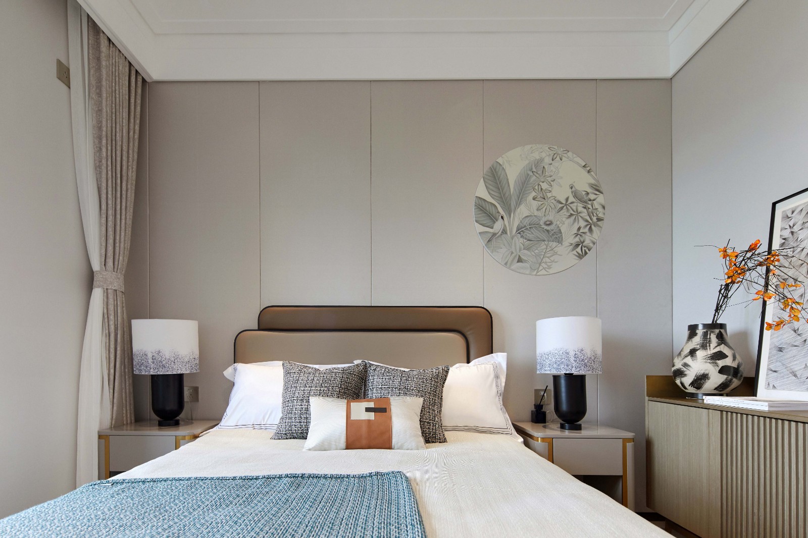 現(xiàn)代簡約風格室內設計家裝案例-次臥 現(xiàn)代簡約風格室內設計家裝案例-次臥