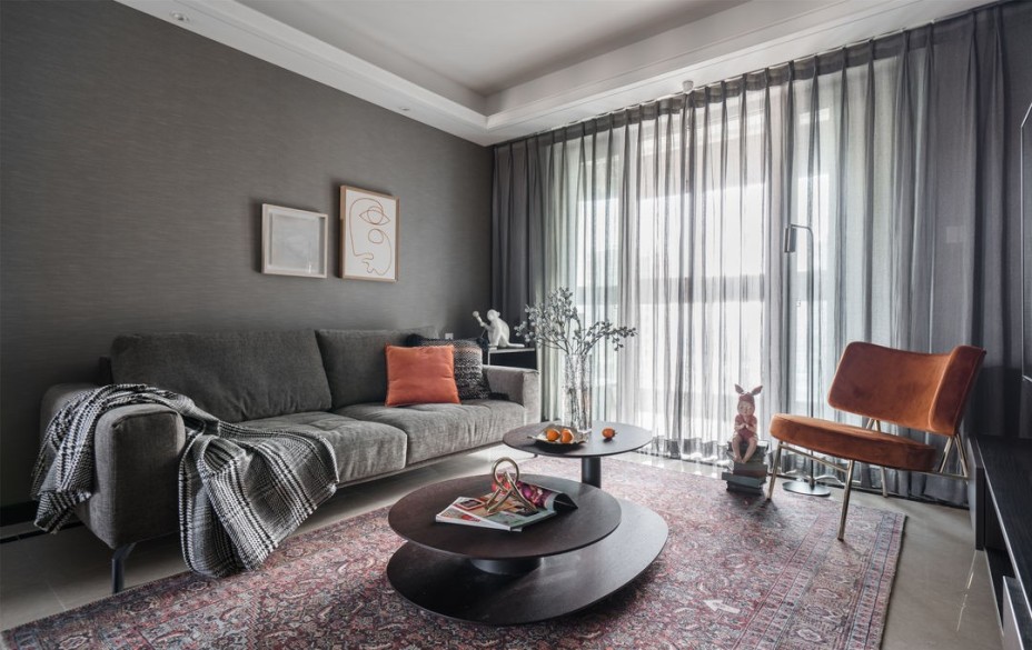 現(xiàn)代簡約風格室內家裝案例效果圖-客廳 現(xiàn)代簡約風格室內家裝案例效果圖-客廳