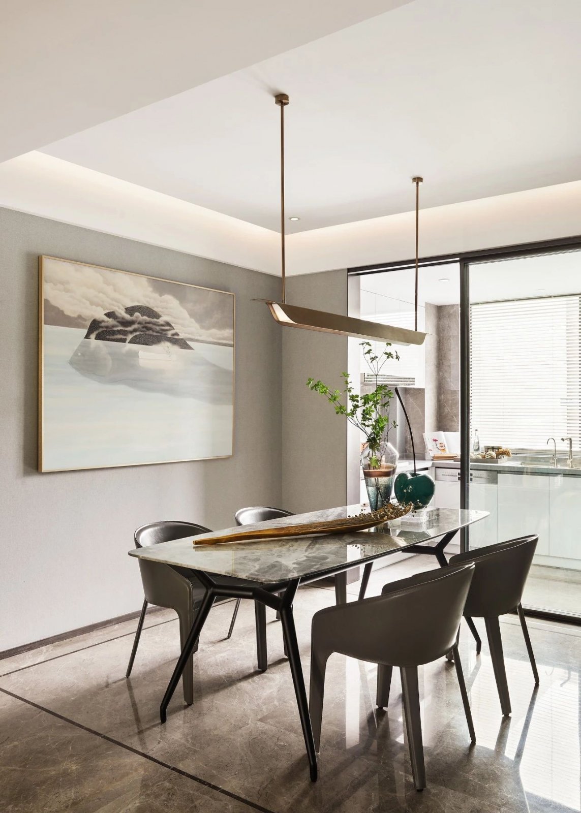 現(xiàn)代輕奢風格室內(nèi)設計家裝案例-餐廳 現(xiàn)代輕奢風格室內(nèi)設計家裝案例-餐廳