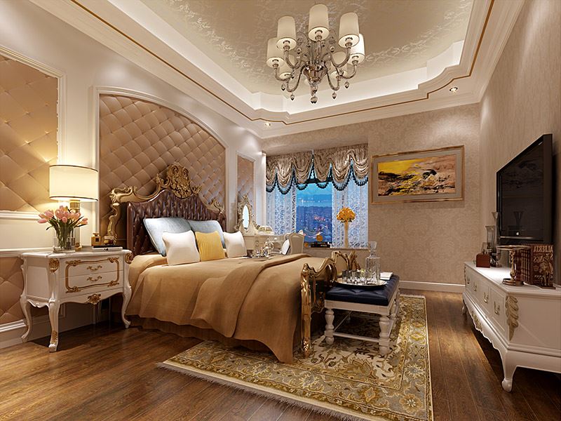 揭陽市博雅苑A區(qū)歐式風(fēng)格四居室裝修案例