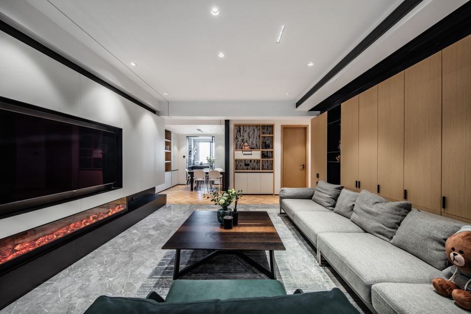 江門市奧園泉林黃金小鎮(zhèn)現(xiàn)代簡約風(fēng)格四居室裝修案例