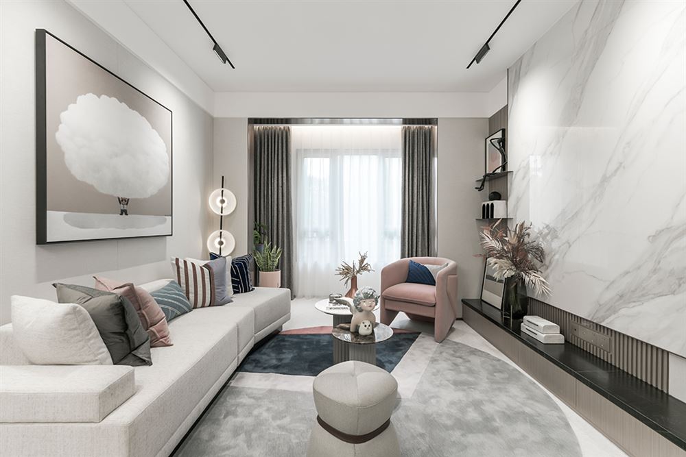 佛山市金茂碧桂園正榮府現(xiàn)代簡(jiǎn)約風(fēng)格三居室裝修案例