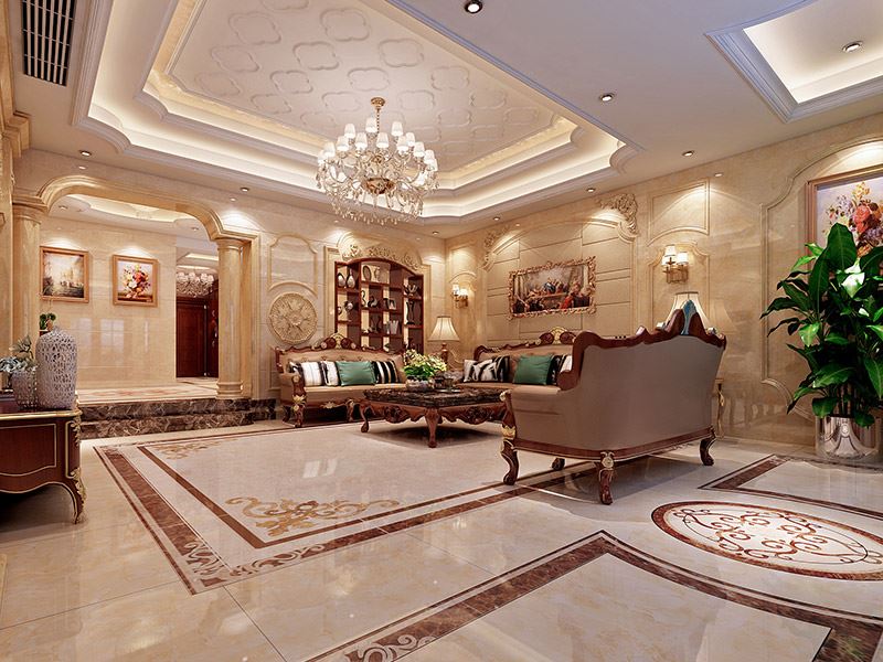 河源市霸王花&middot;麗江花園歐式風(fēng)格別墅裝修案例