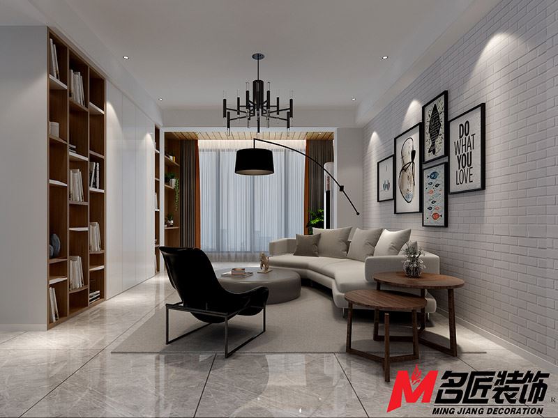 臺(tái)州市濱江&middot;鉑金海岸北歐風(fēng)格二居室裝修案例