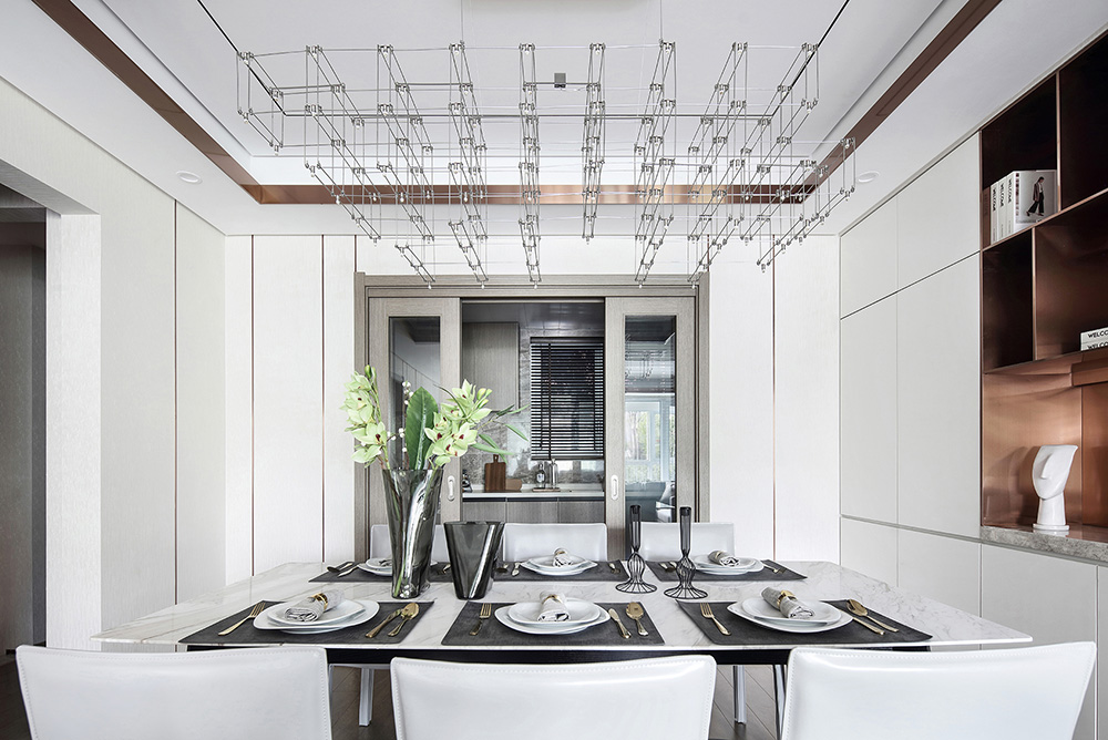 華潤二十四城三居155平米輕奢風(fēng)格裝修案例-餐桌 華潤二十四城三居155平米輕奢風(fēng)格裝修案例-餐桌