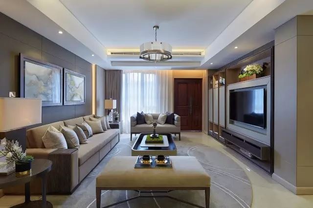 佛山市綠地熙江廣場(chǎng)新中式風(fēng)格四居室裝修案例