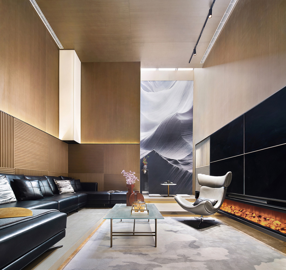 現(xiàn)代前衛(wèi)風(fēng)格別墅家裝案例效果圖-客廳 現(xiàn)代前衛(wèi)風(fēng)格別墅家裝案例效果圖-客廳