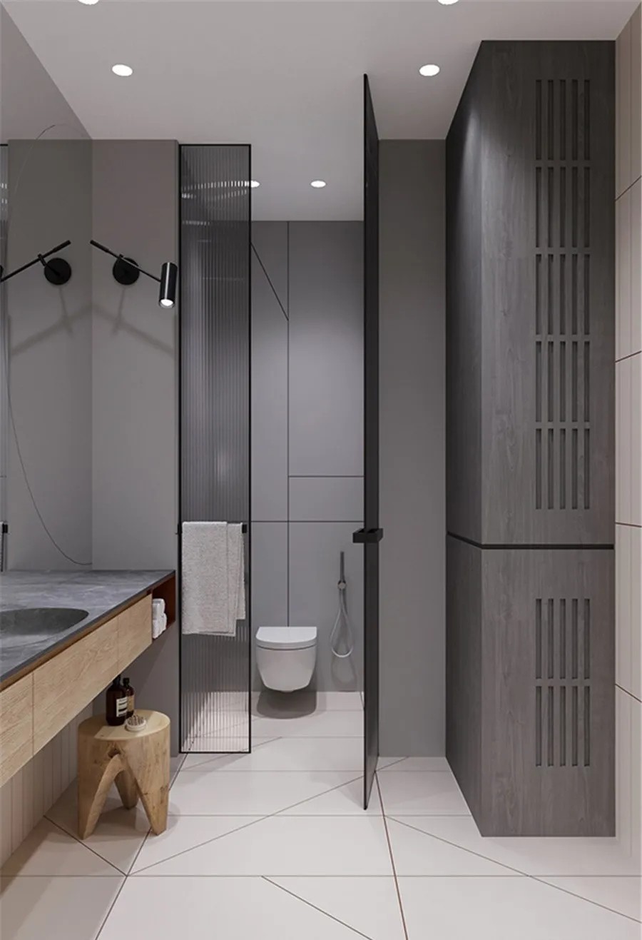 現(xiàn)代原木風格家裝設計室內裝修效果圖-衛(wèi)生間 現(xiàn)代原木風格家裝設計室內裝修效果圖-衛(wèi)生間