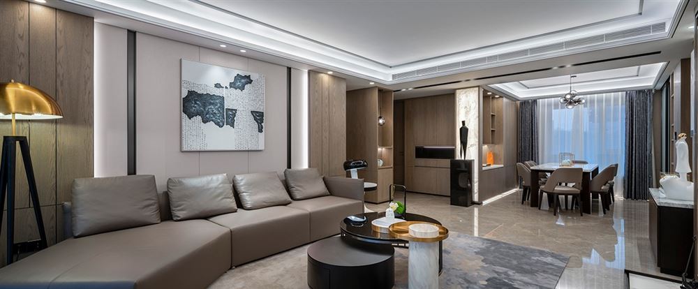 江門市德信園新中式風(fēng)格三居室裝修案例